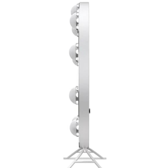 Impressions Hollywood Round XL Tri-Tone LED Makeup Mirror- White